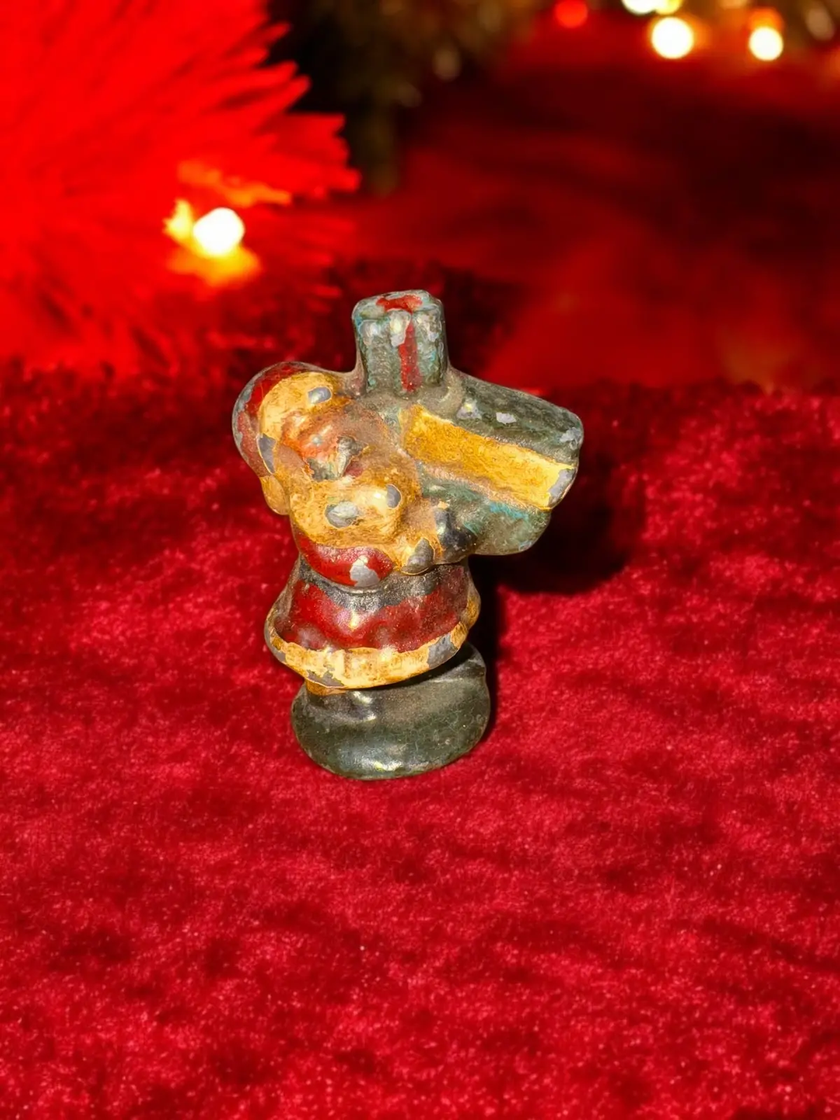 Lead Old Fashion Santa Claus With Toys 1