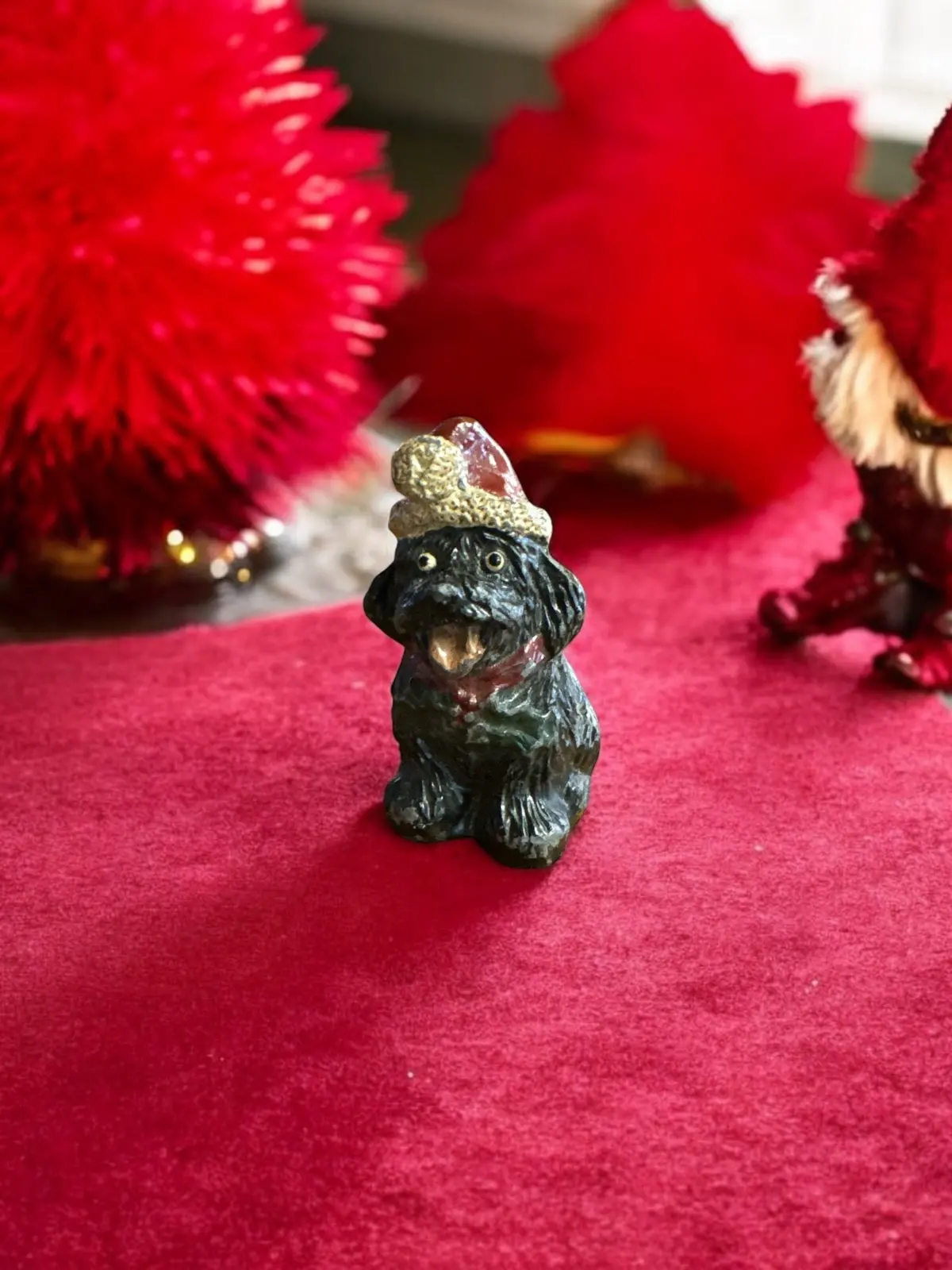 Lead Vintage Christmas Dog 1