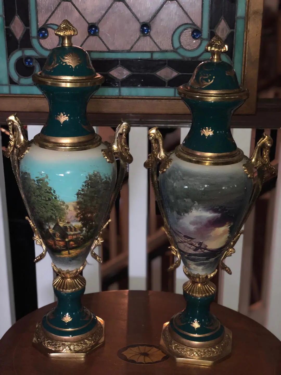 French Style Sevres Urns 1