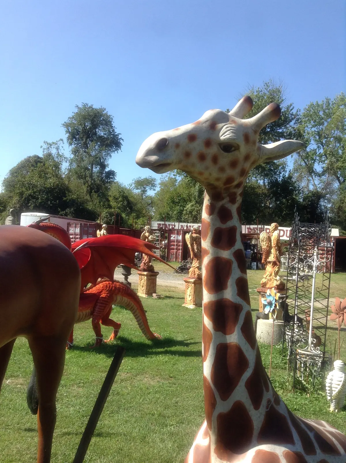 Statue - Life Size Baby Giraffe 2
