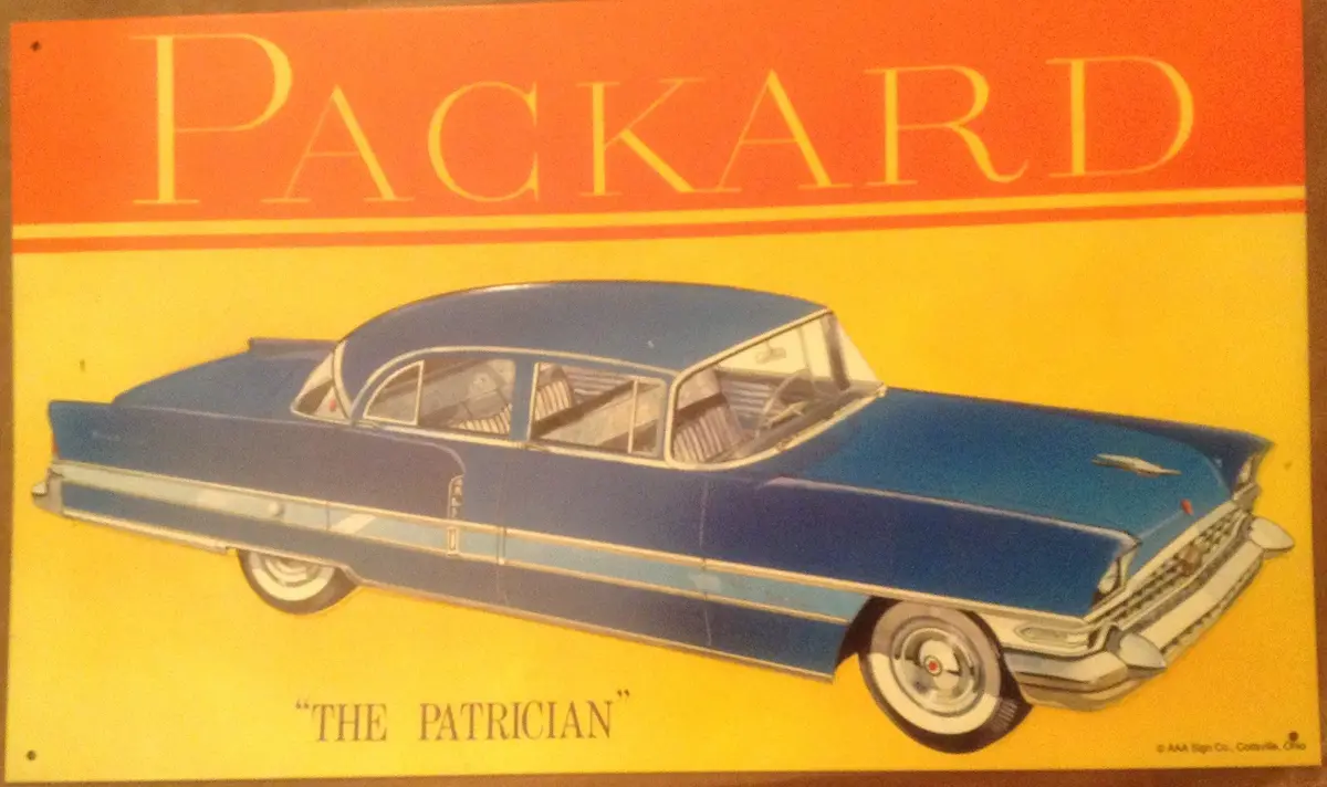 Flat Tin Sign - Packard "The Pactrician" 1