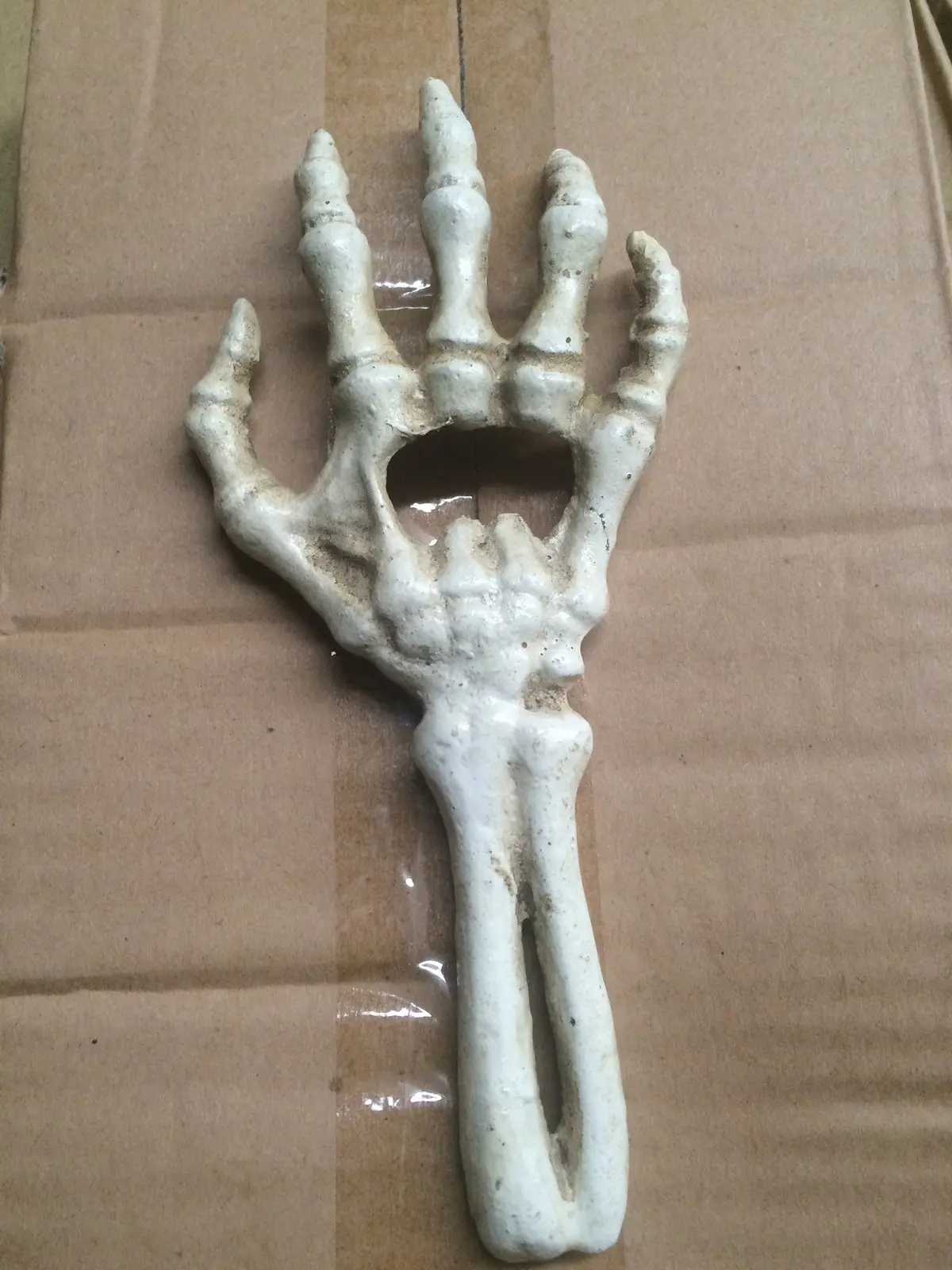 Bottle Opener -Cast Iron Skeleton Hand 1