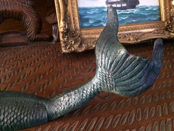 Cast Iron Mermaid - Laying Front Small Mermaid 2