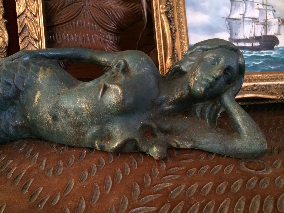 Cast Iron Mermaid - Laying Side Way 2