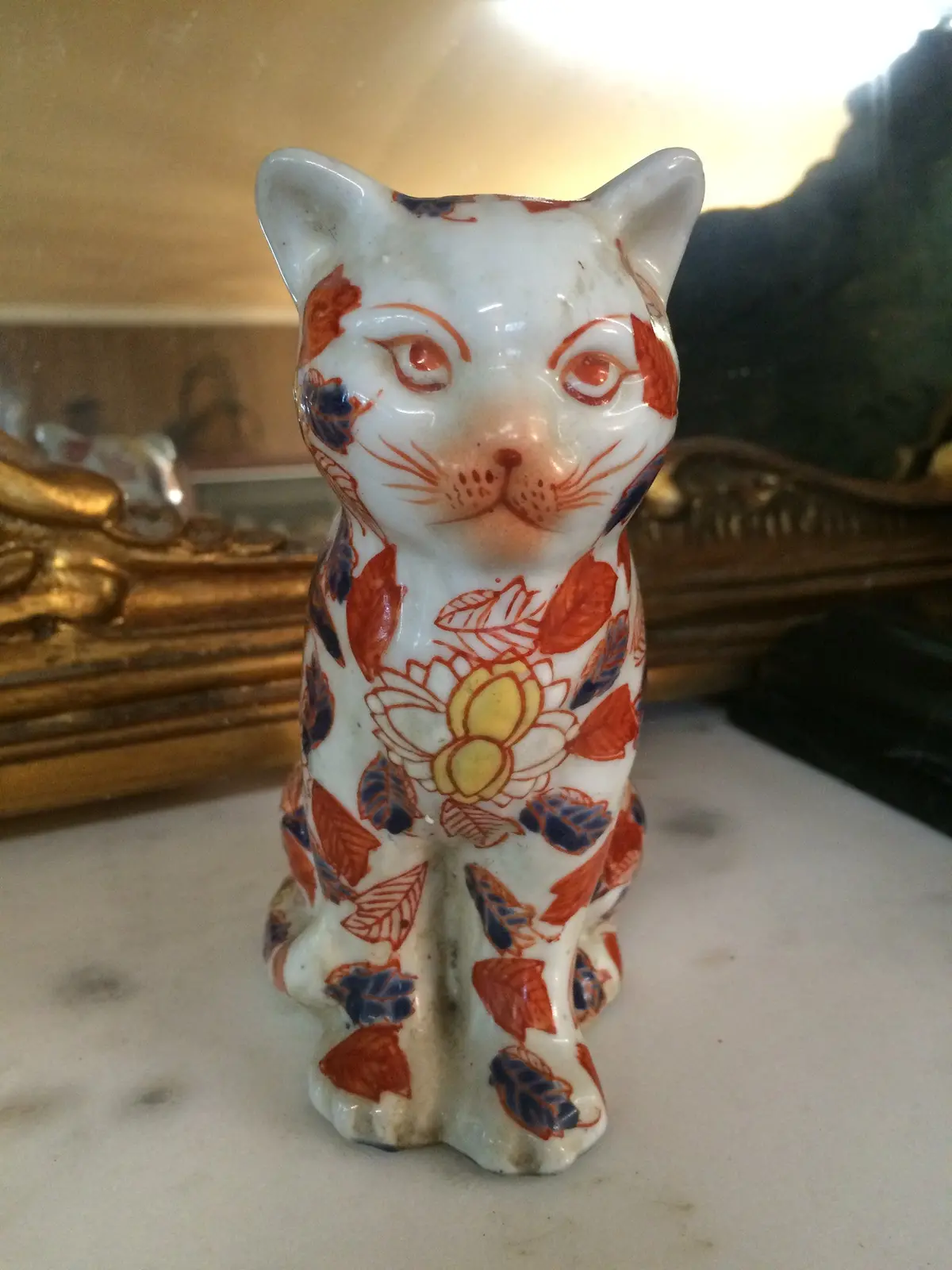 Porcelain Figurine - Imari Cat 1