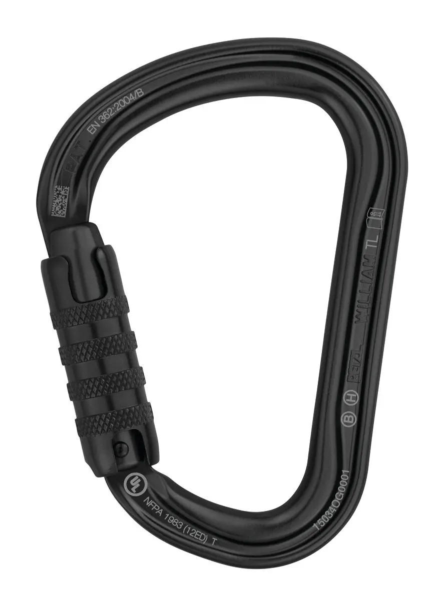 William Carabiner - Screw-Lock - Black 1