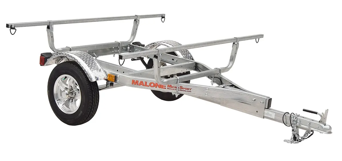Microsport™Xt Trailer With Aluminum Wheels, Aluminum Fenders And Retractable Tongue Kit 1