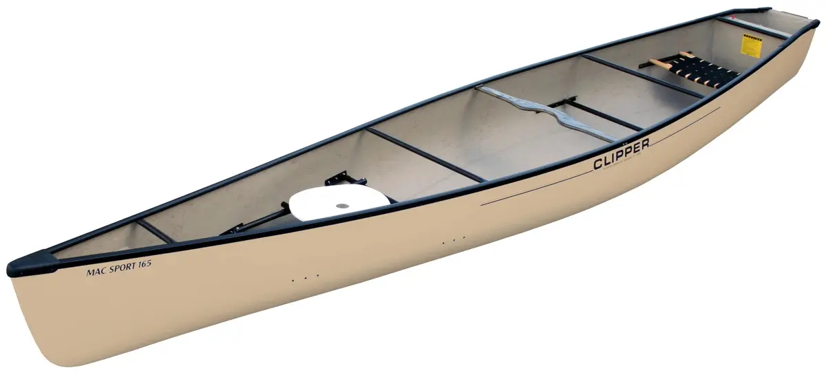 Mackenzie Sport 16'6 Canoe - Kevlar Square Stern 1