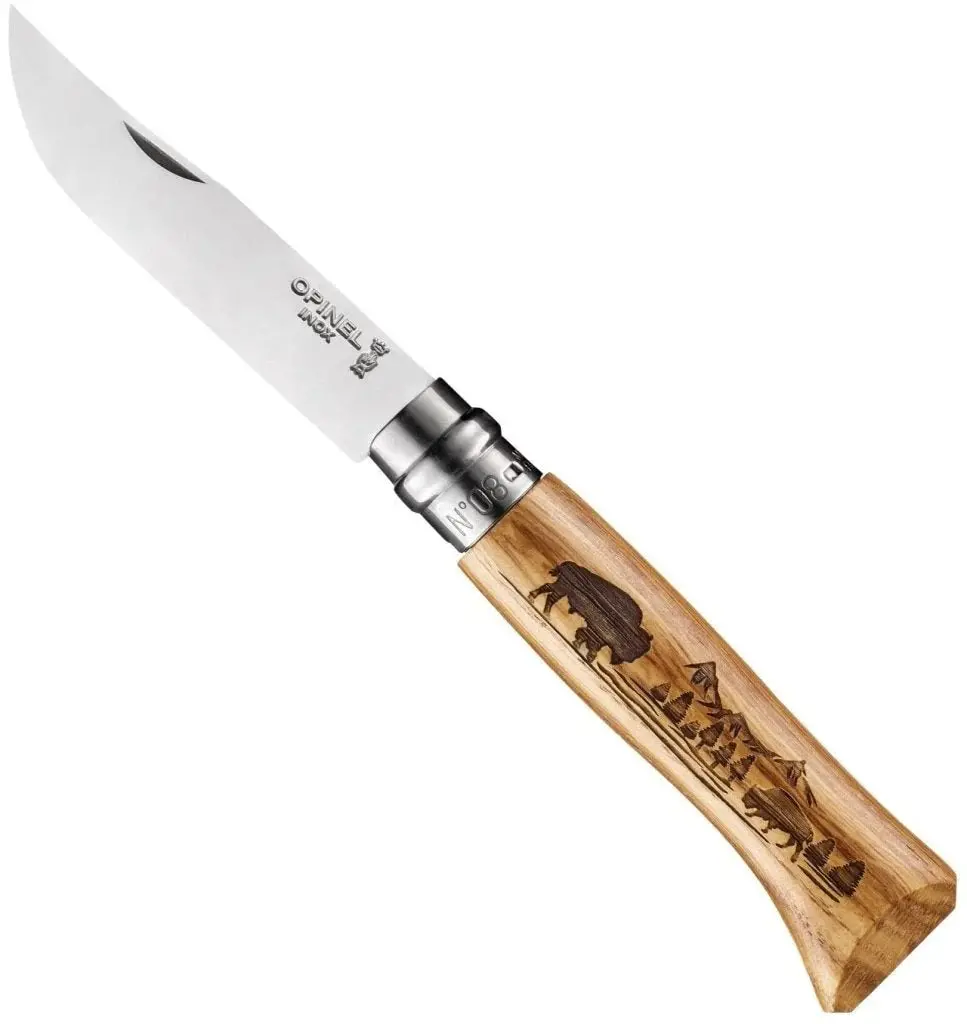 No.8 Wild Life Folding Knife - Bison - Blister Pack 1