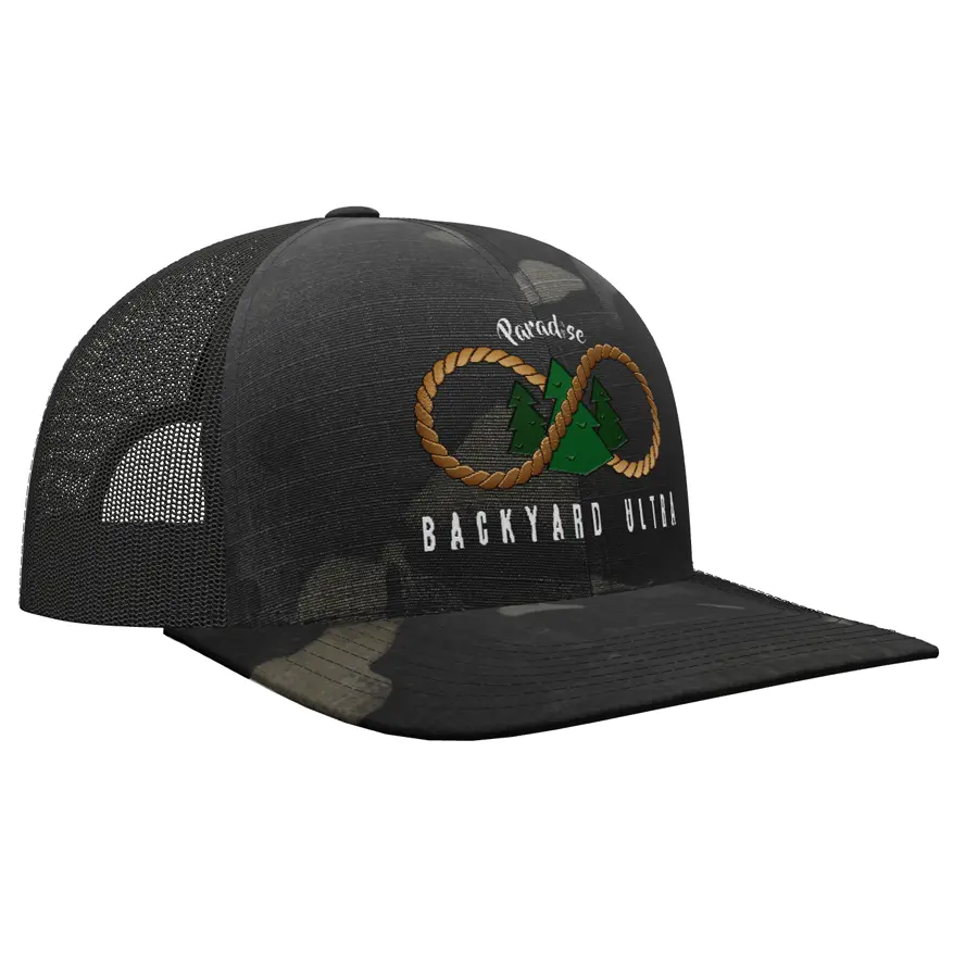 Paradise Backyard Ultra - Custom Multicam® Trucker Snapback Cap 1