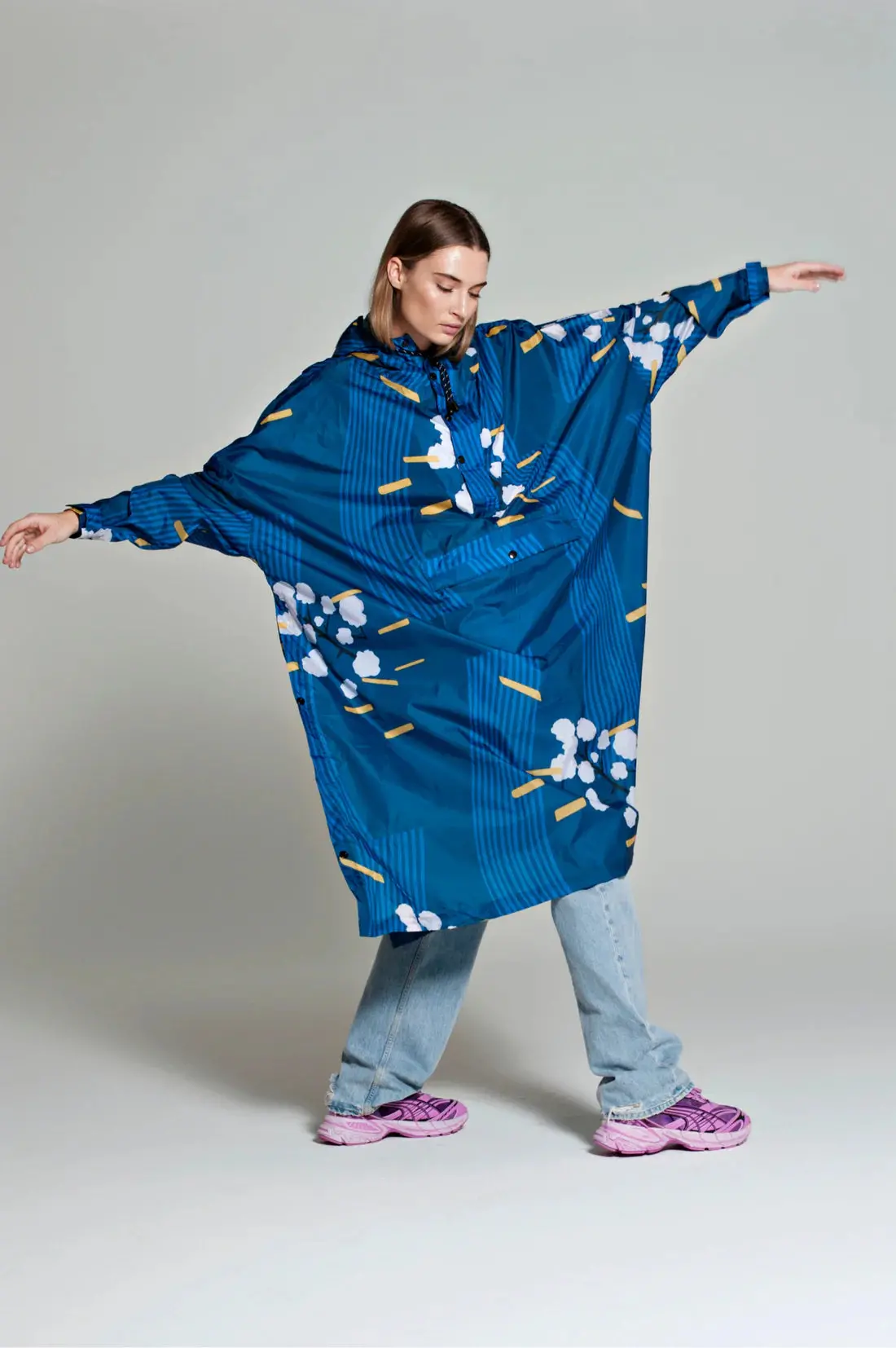 Japanese Blossom - Rain Poncho 1