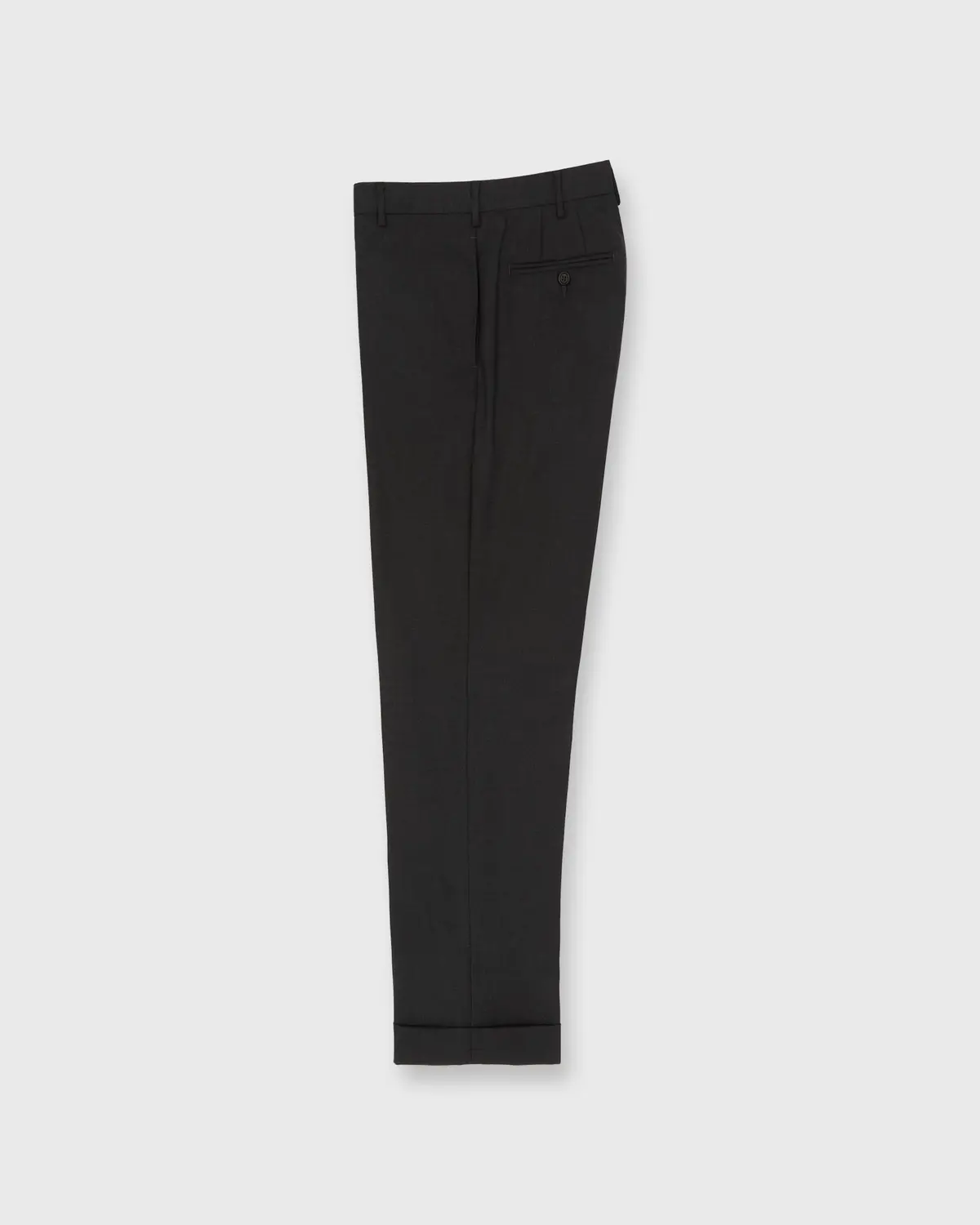Dress Trouser In Charcoal Lightweight Twill 1