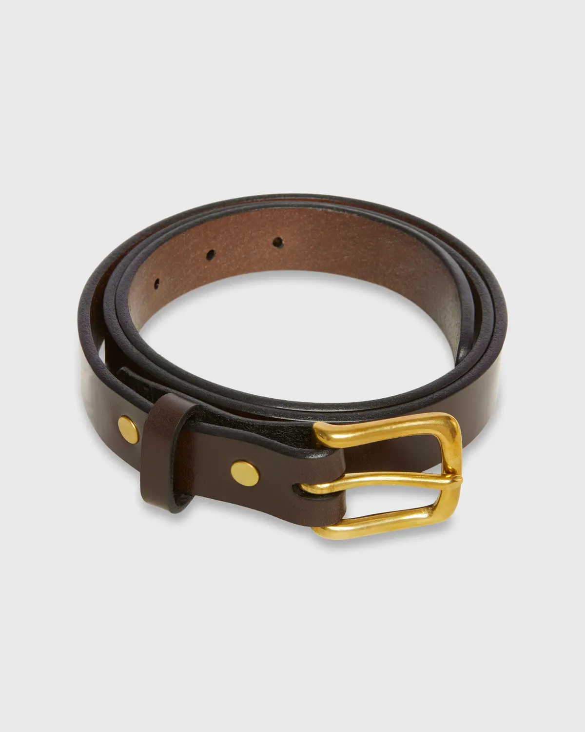 1" Belt In Chocolate Bridle 1
