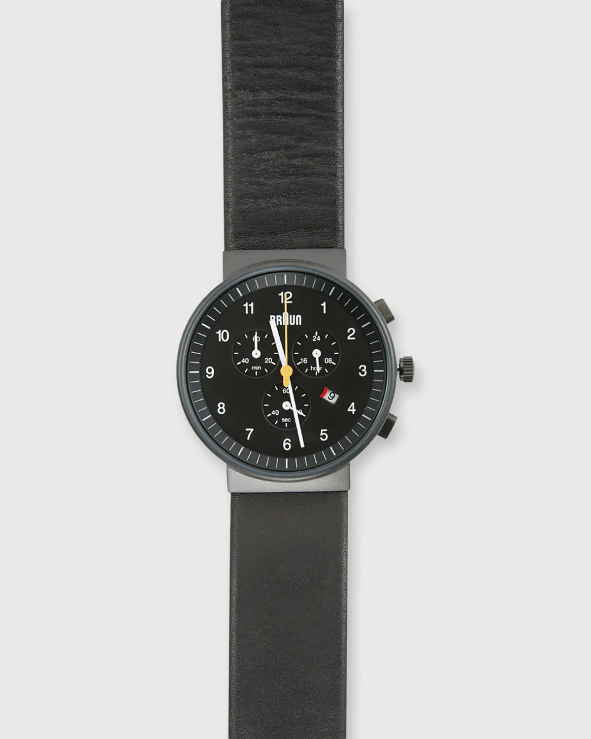 Chronograph Analog Watch In Black/Black 1