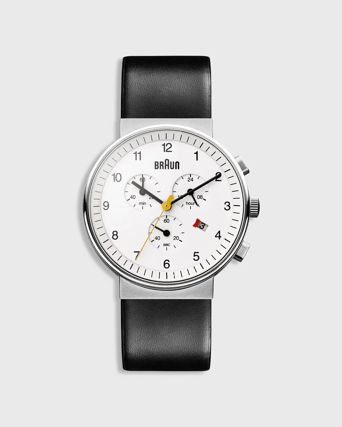 Chronograph Analog Watch In White/Black 1
