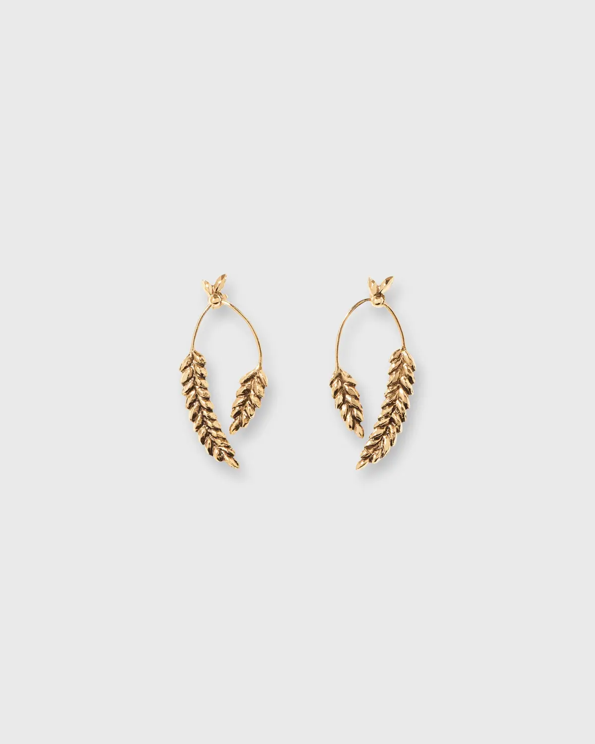 Wheat Earrings In Gold 1