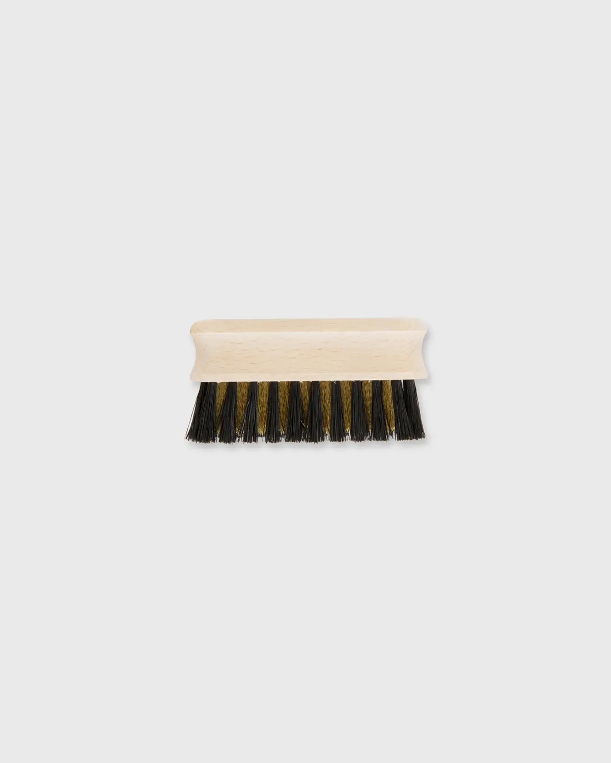 Small Suede Brush In Untreated Beechwood/Brass Bristles 1