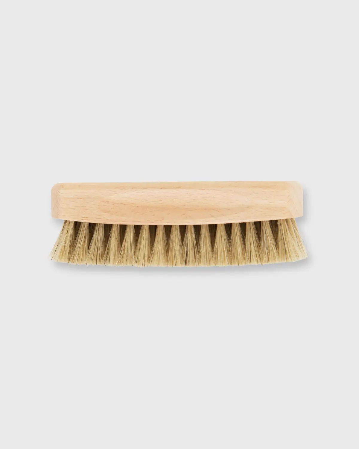 Shoe Shine Brush In Untreated Beechwood/Light Bristles 1