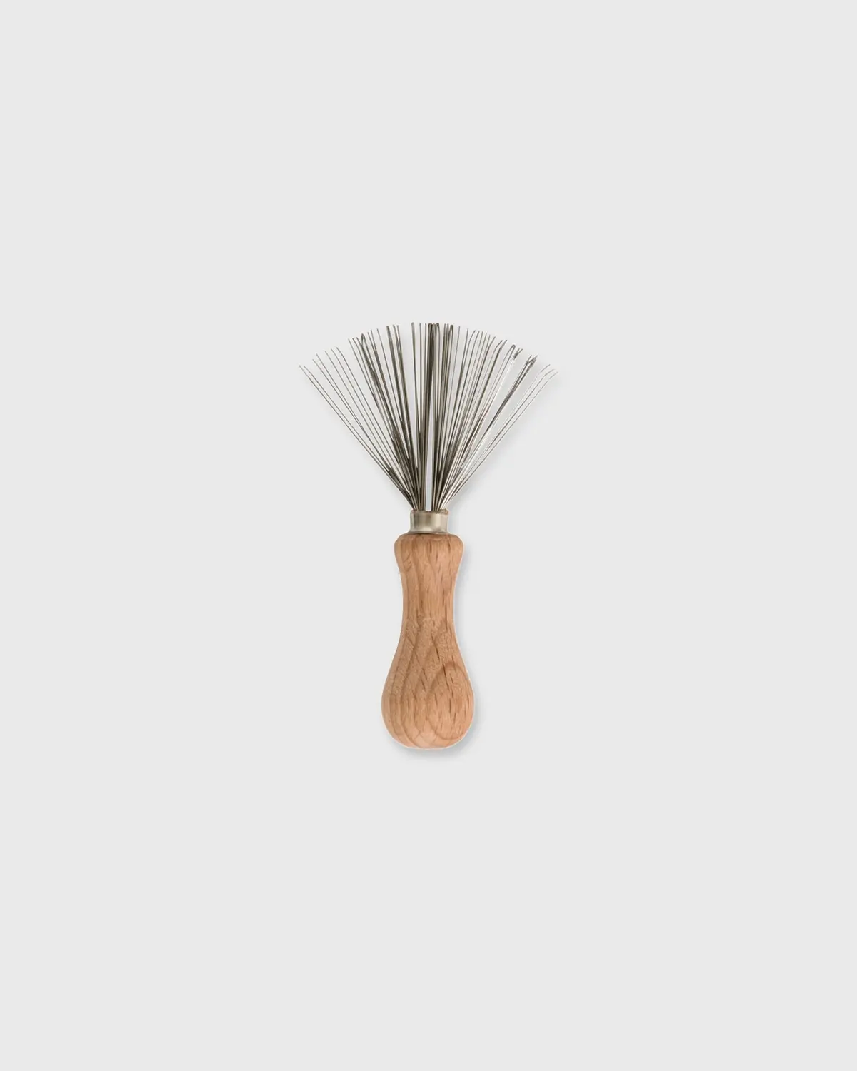 Comb And Brush Cleaner In Oiled Beechwood/Wire 1