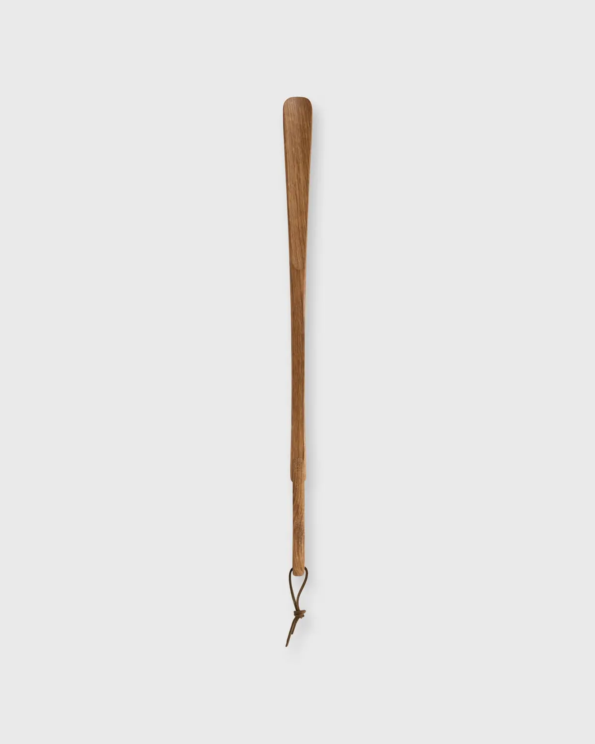 Shoe Horn In Dark Oiled Oak Wood 1