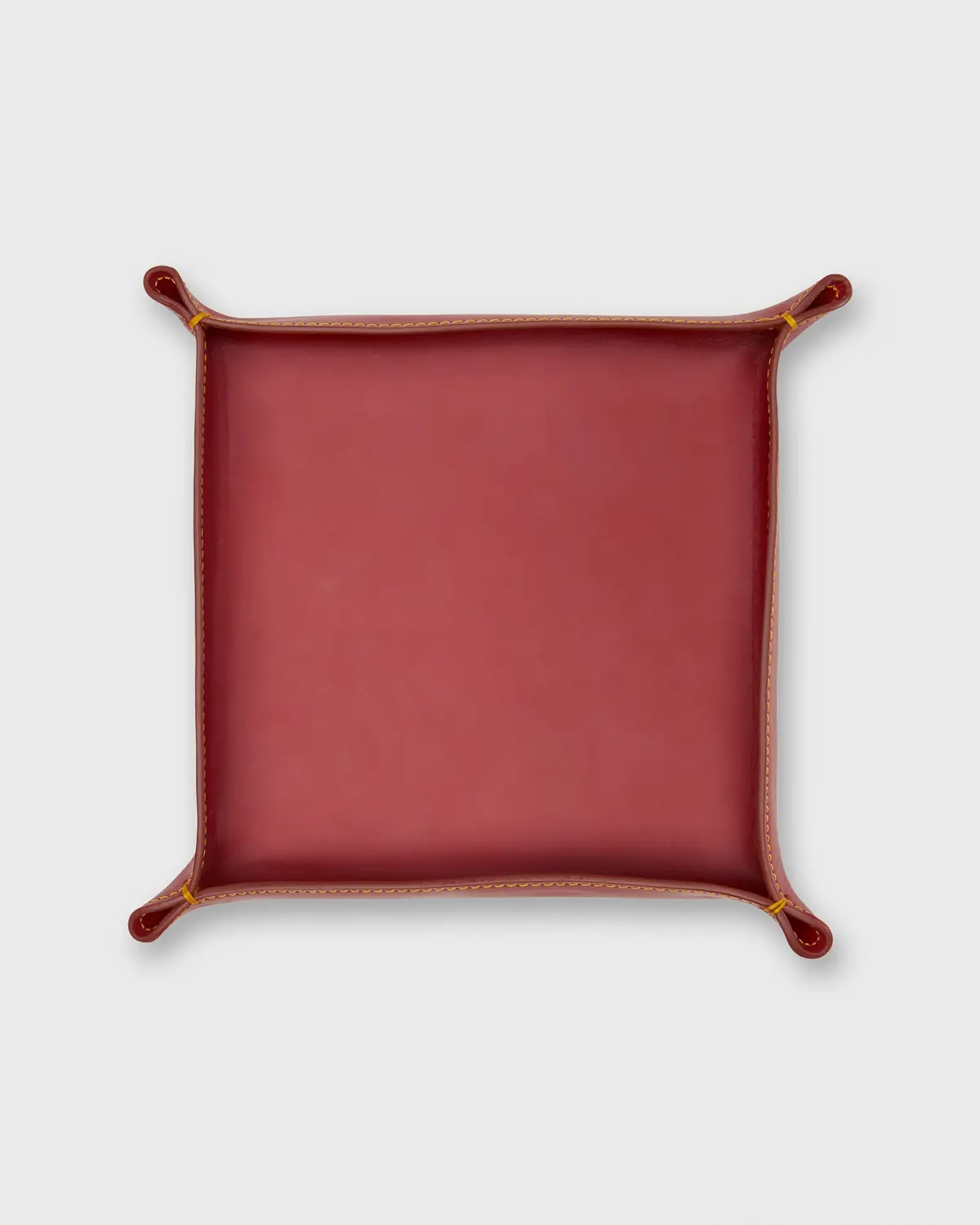 Large Tray In Red Leather 1