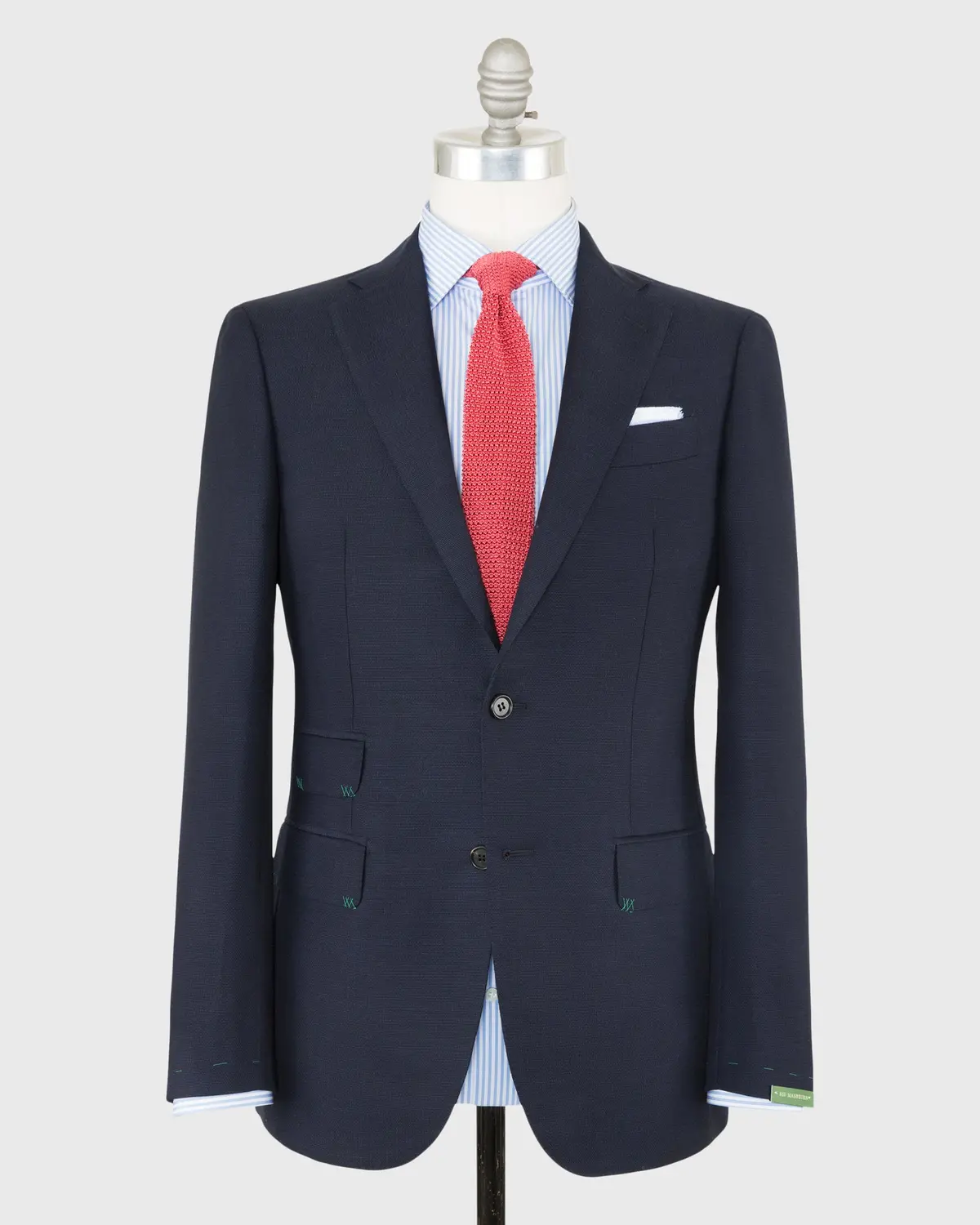 Kincaid No. 3 Jacket In Navy Huckaback Mohair 1