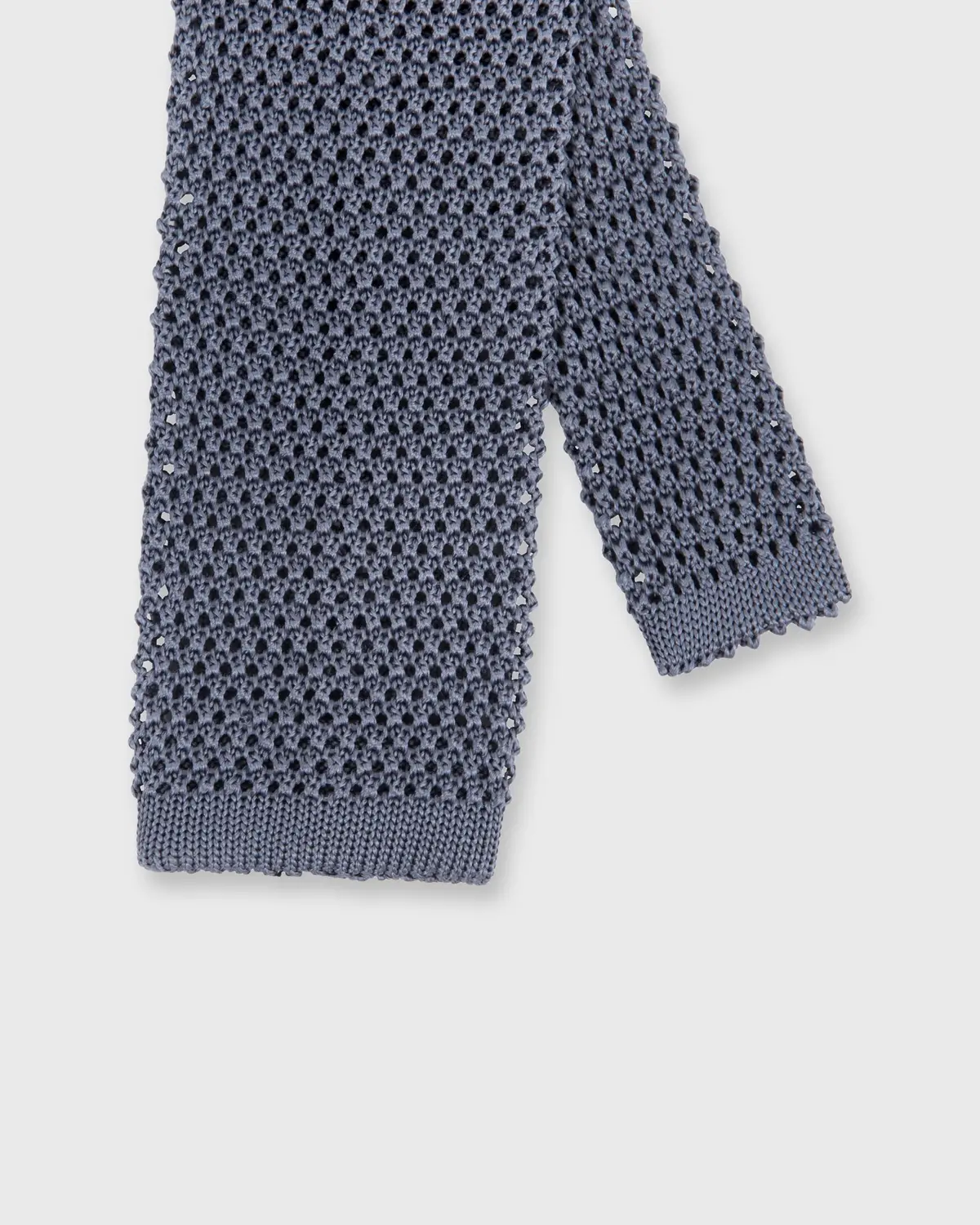 Silk Knit Tie In Slate 1