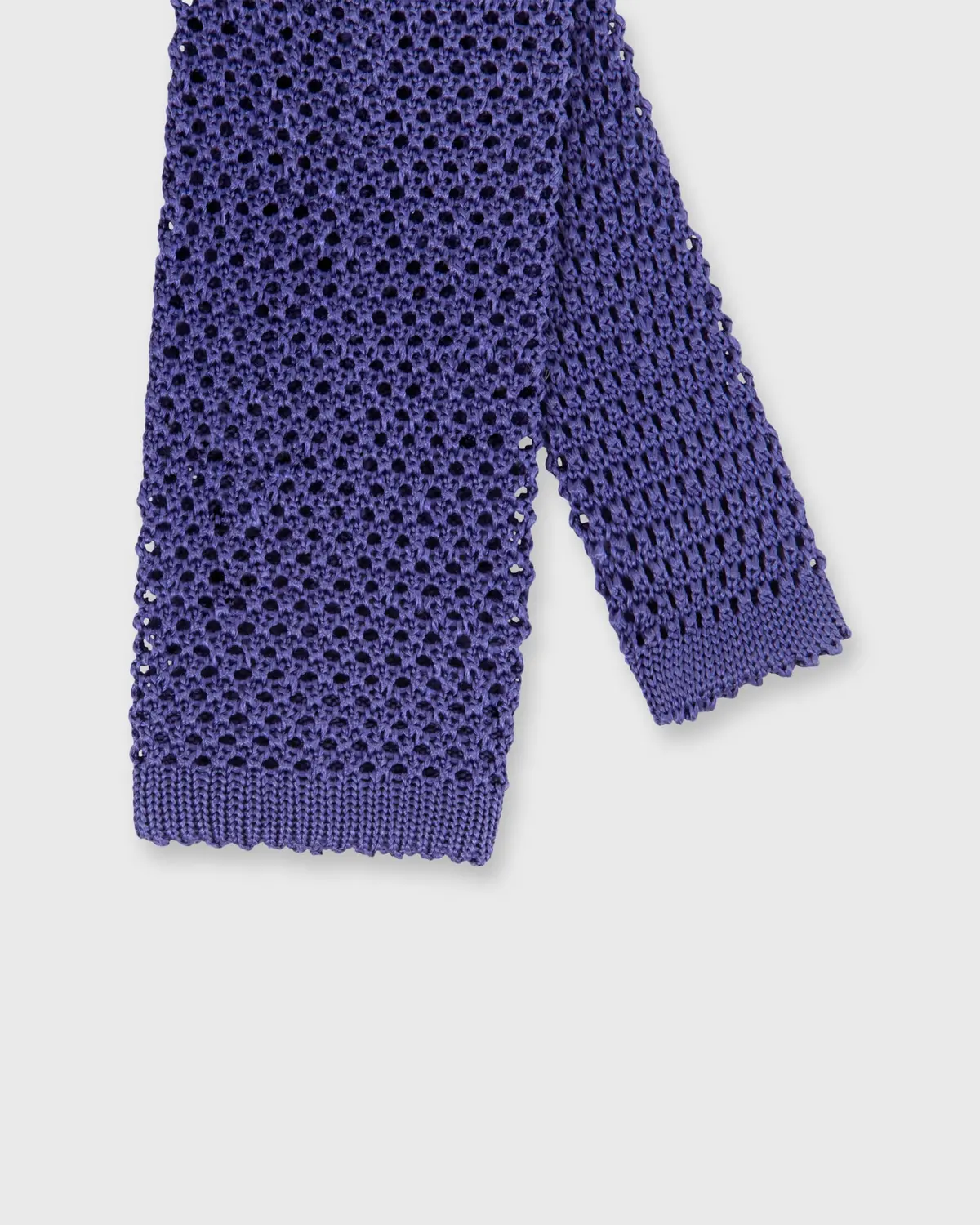 Silk Knit Tie In Deep Lavender 1