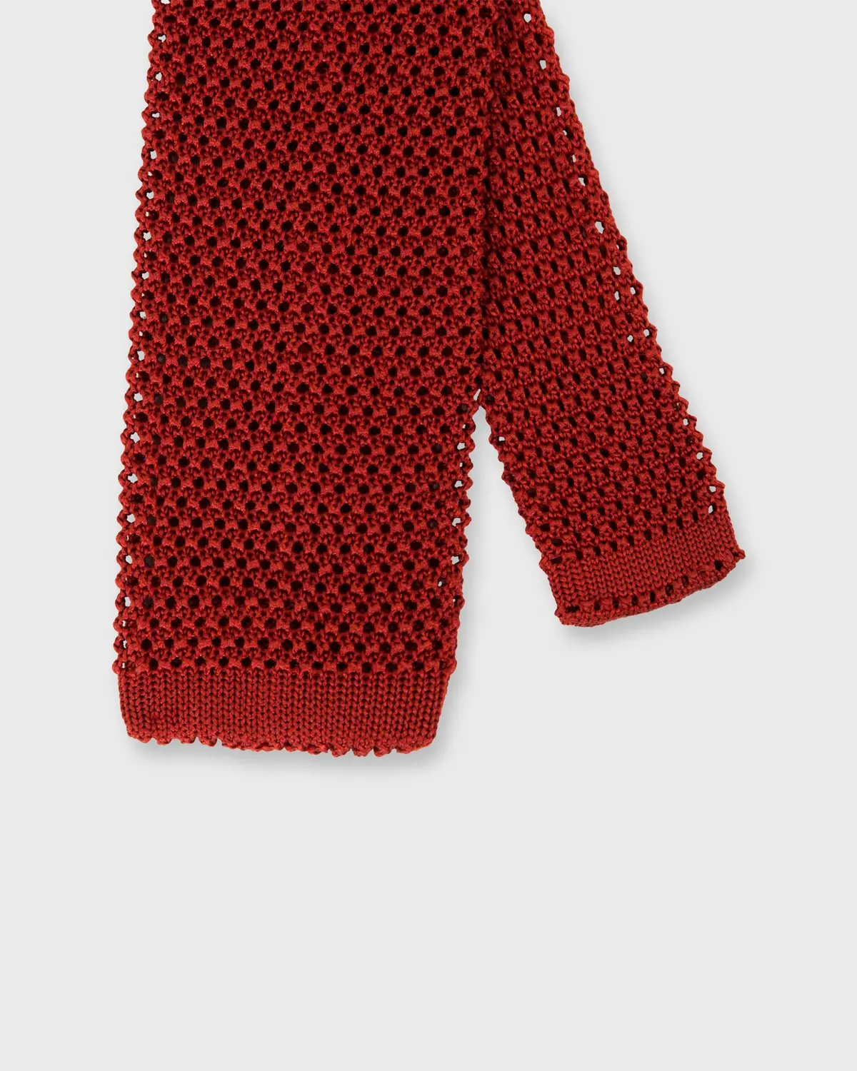 Silk Knit Tie In Cinnamon 1