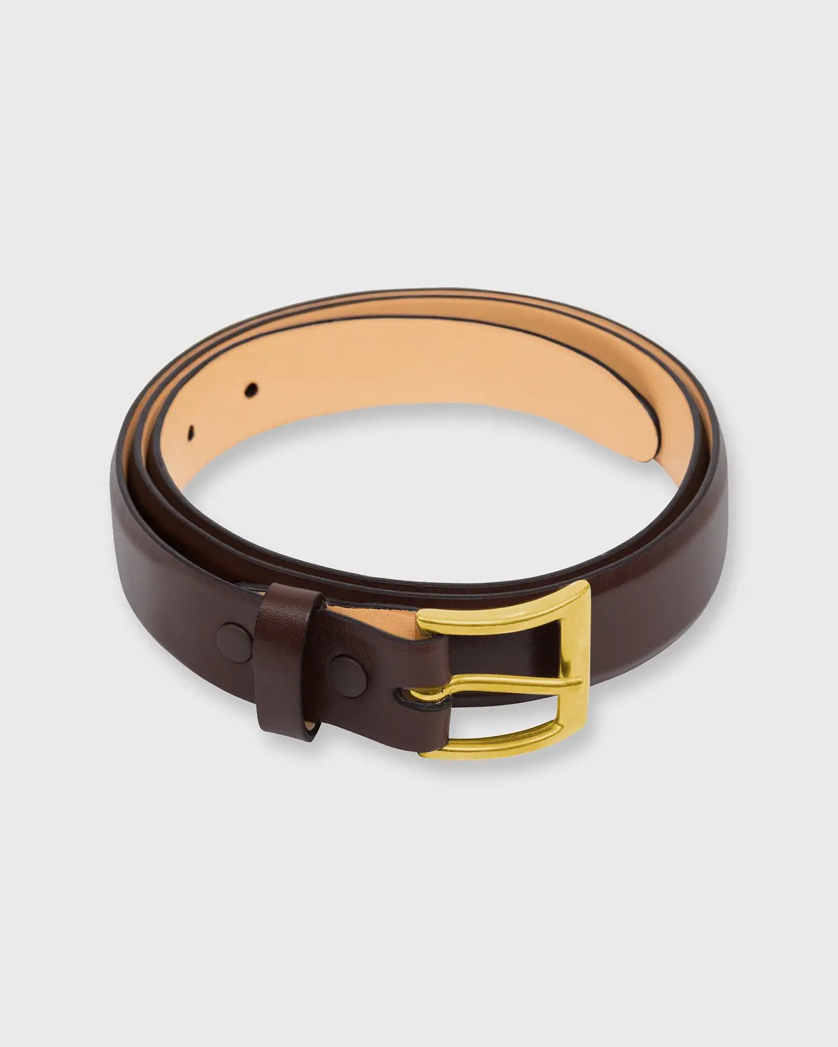 1" Belt In Dark Brown Calfskin 1