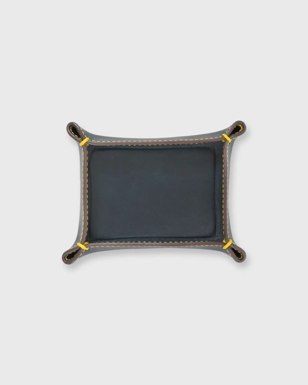 Small Tray In Navy Leather 1