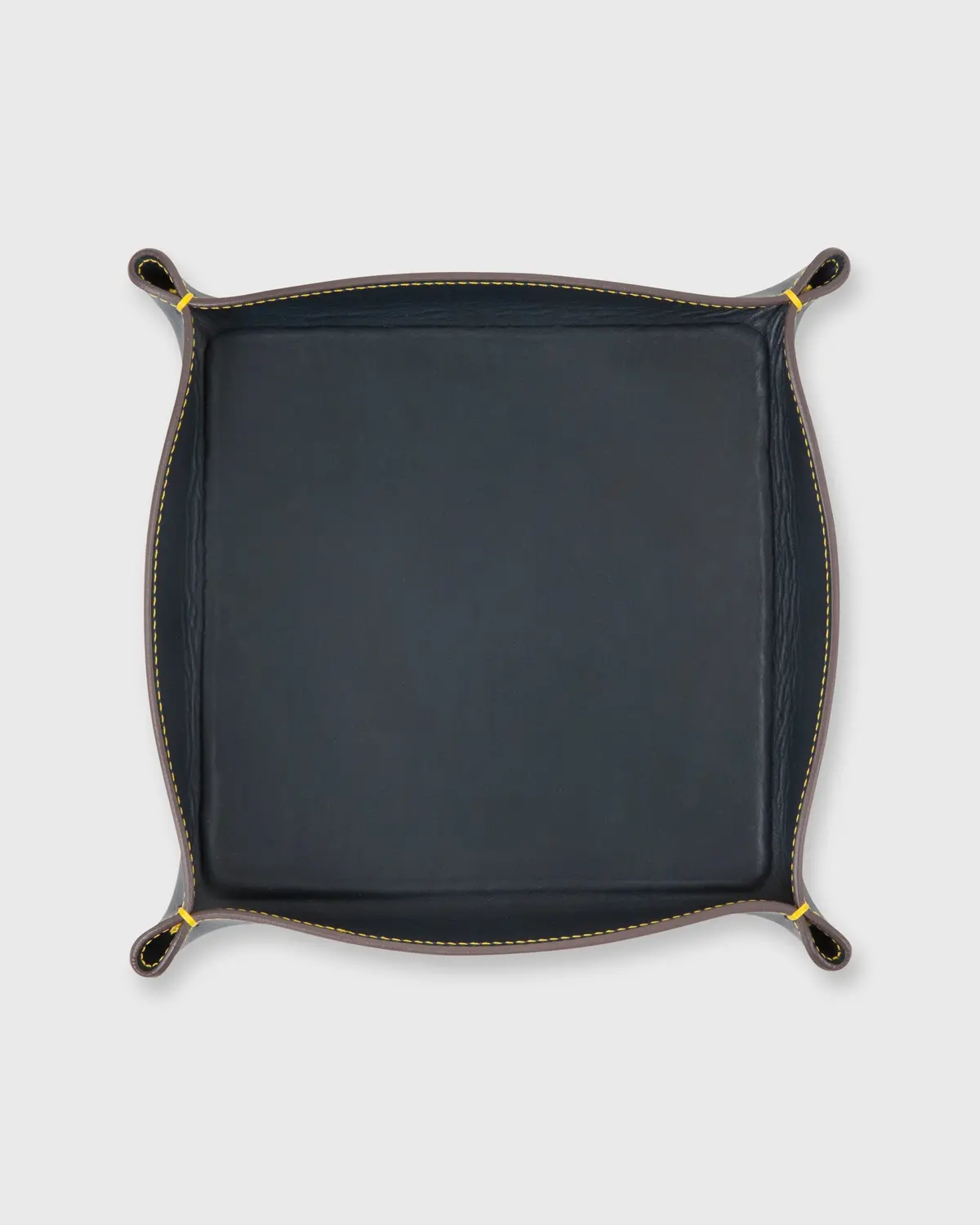 Large Tray In Navy Leather 1