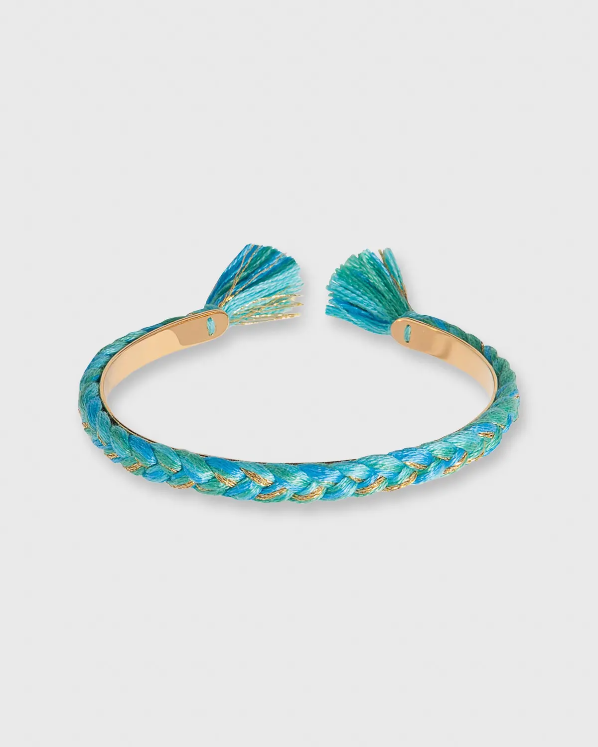 Copacabana Thin Braided Bangle In Ocean 1