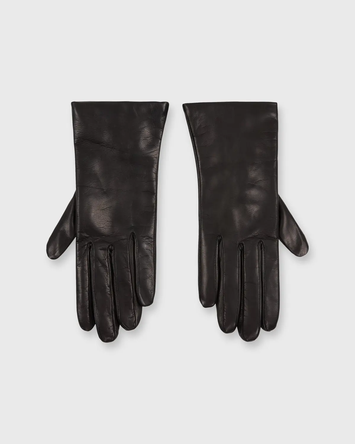 Cashmere-Lined Gloves In Black Nappa Leather 1