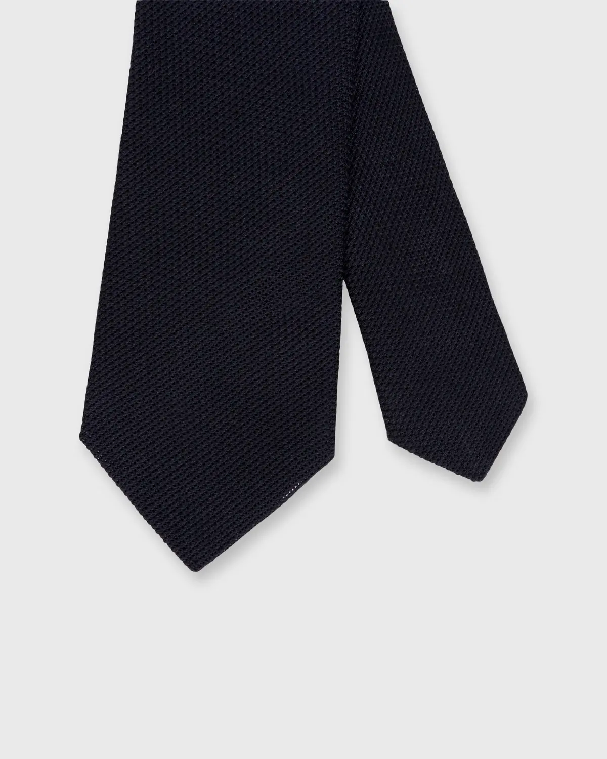Silk Fino Grenadine Tie In Dark Navy 1