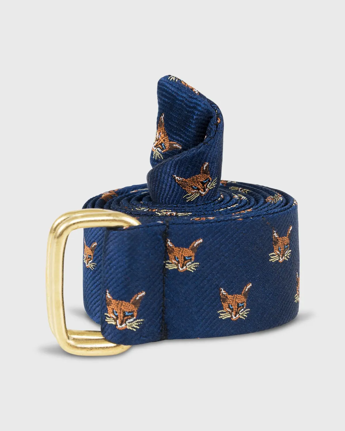 D-Ring Belt In Navy Fox Club 1
