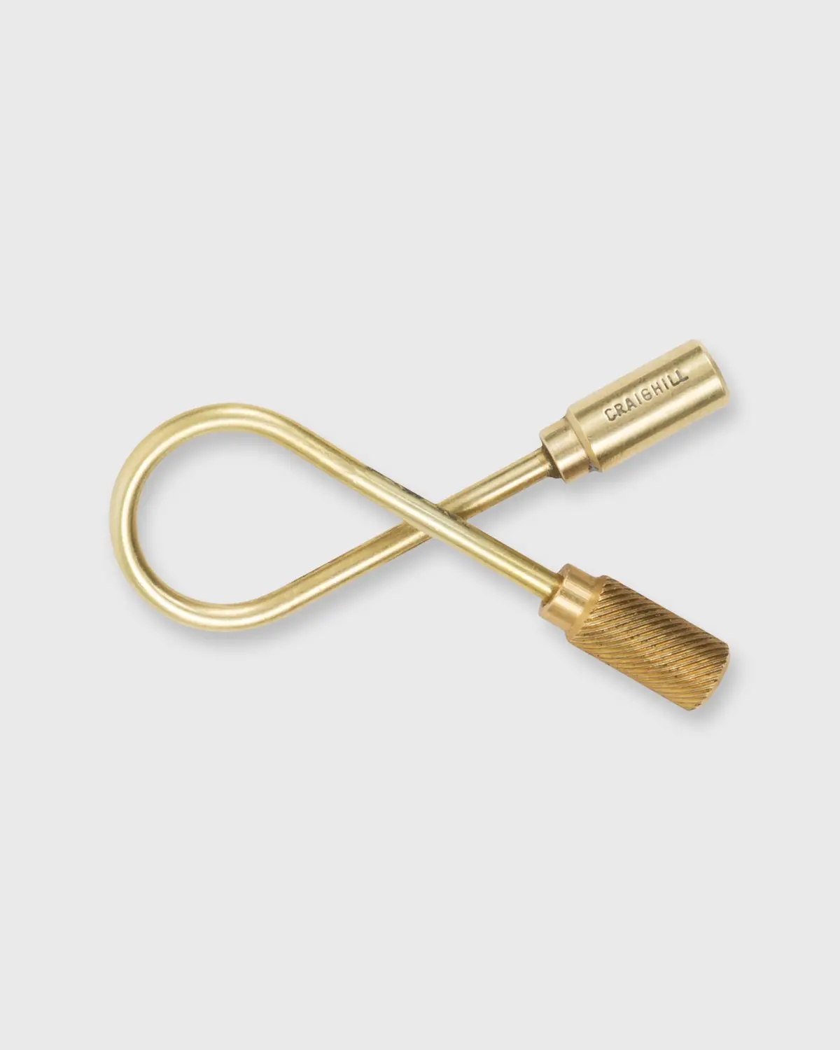 Closed Helix Key Ring In Brass 1