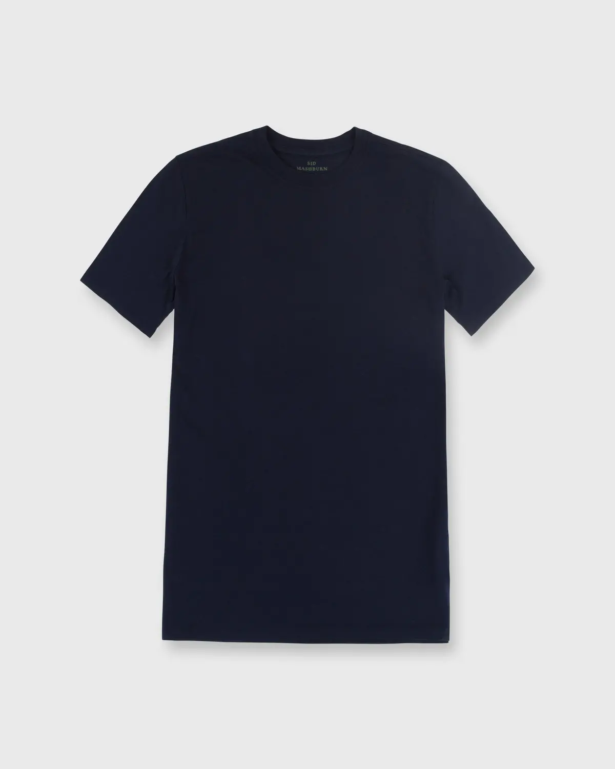 Short-Sleeved Tee In Navy Pima Cotton 1