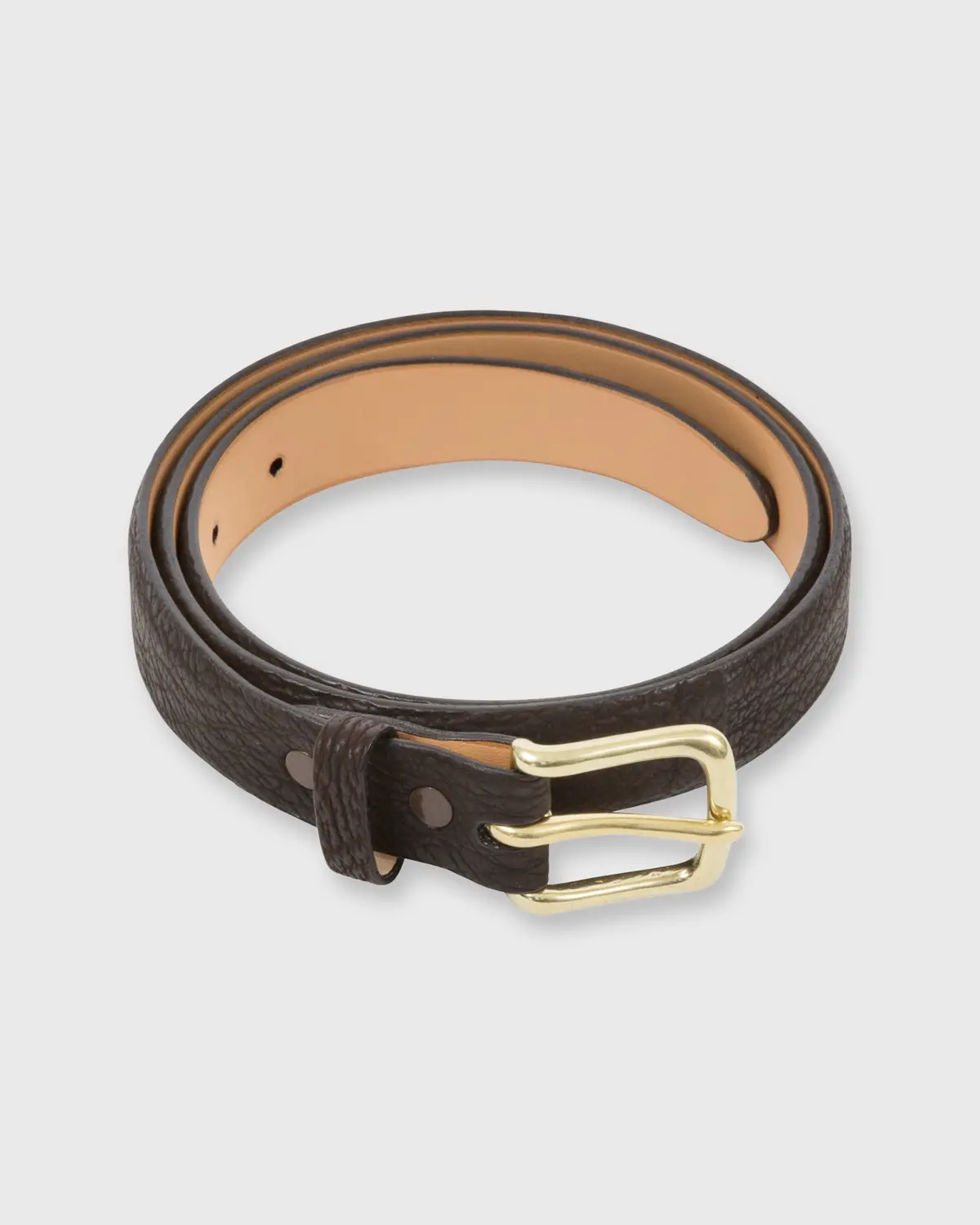 1" Belt In Chocolate Sharkskin 1