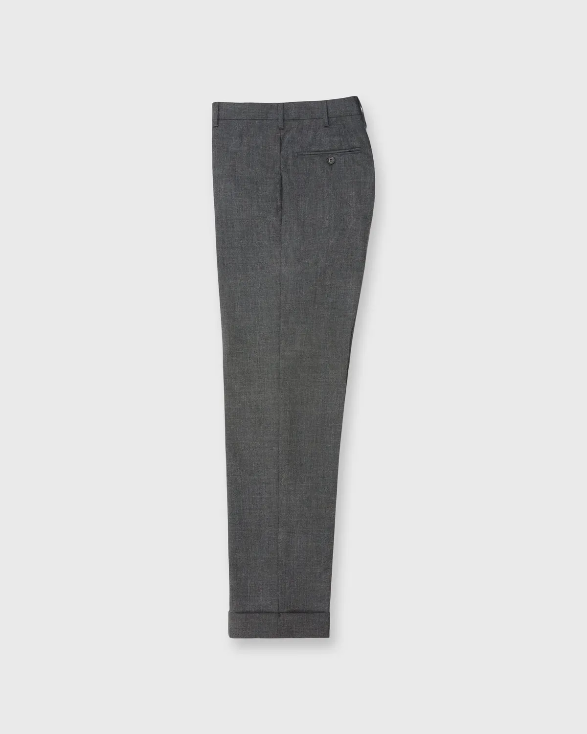 Dress Trouser In Charcoal High-Twist 1