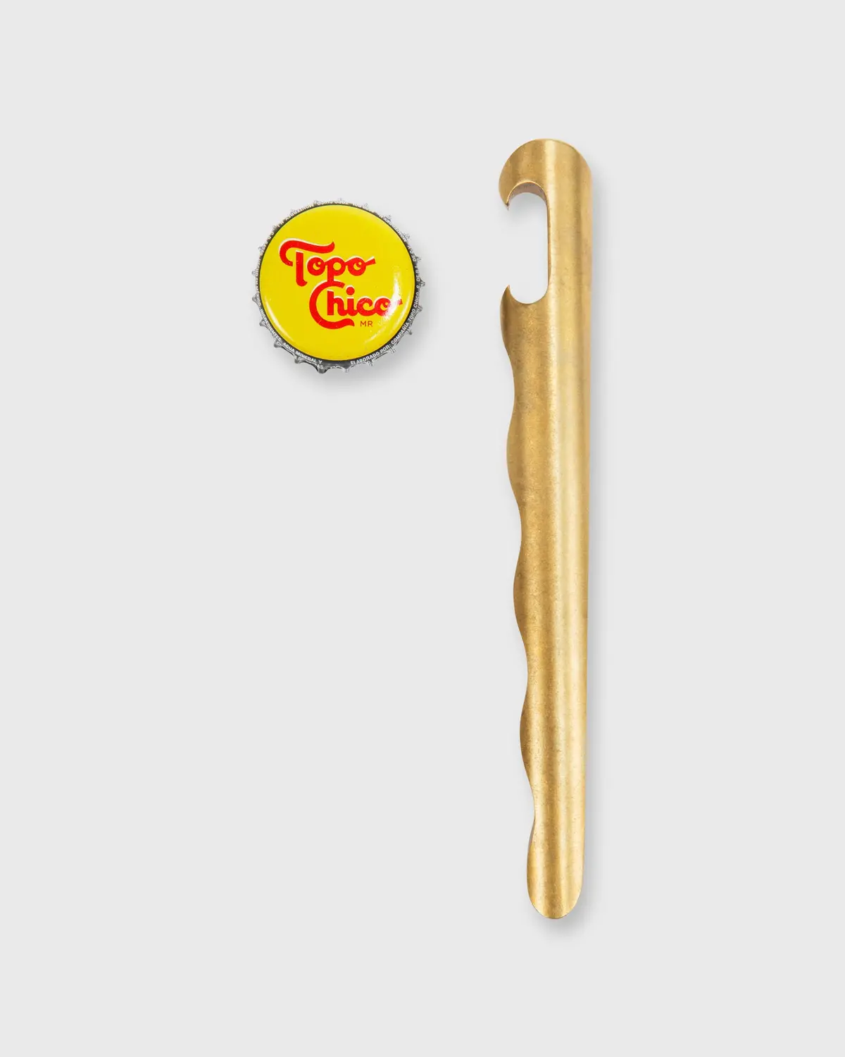 Ripple Bottle Opener In Brass 1