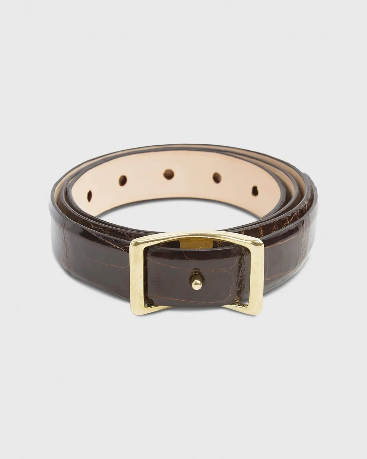 1" Conroy Belt In Chocolate Alligator 1