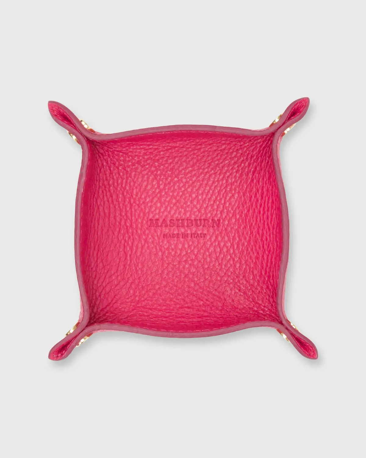 Soft Small Square Tray In Orchid Alce Leather 1