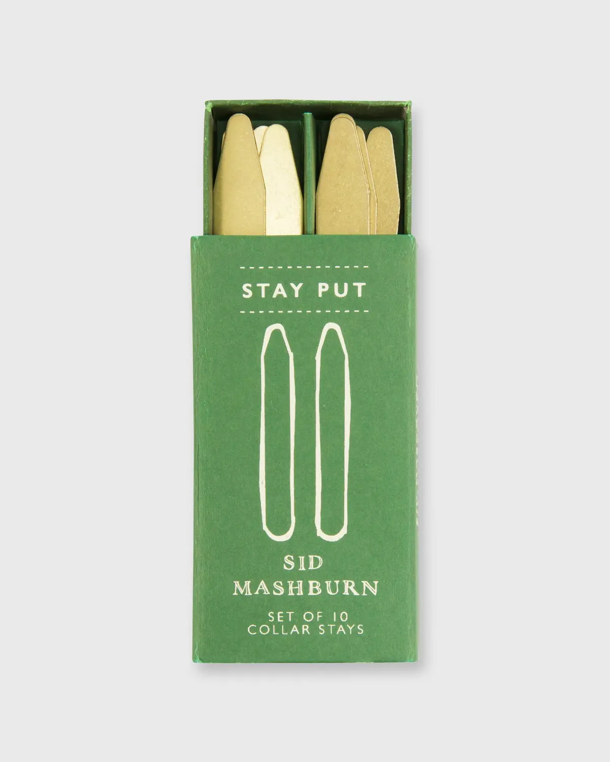 Collar Stays Set In Brass 1