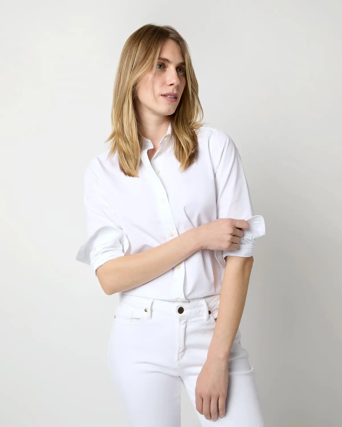 Icon Shirt In White Poplin 1