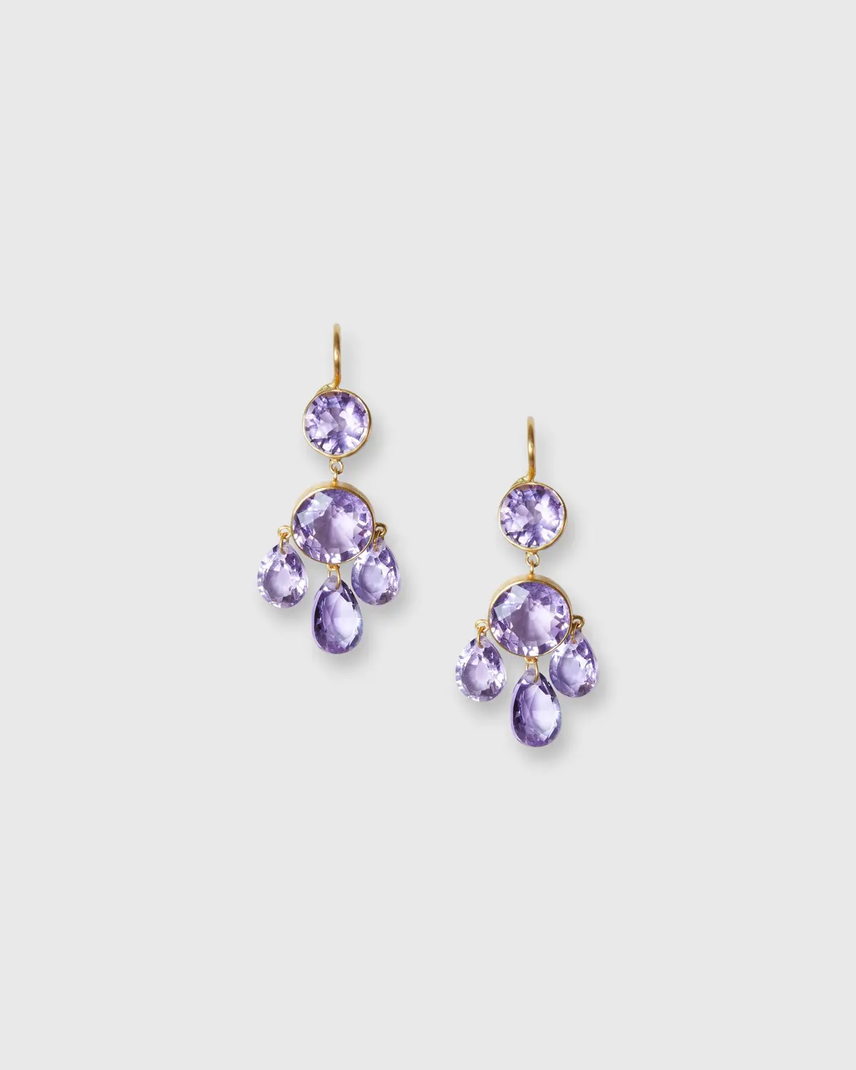 Small Gabrielle D'estrées Earrings In Amethyst 1