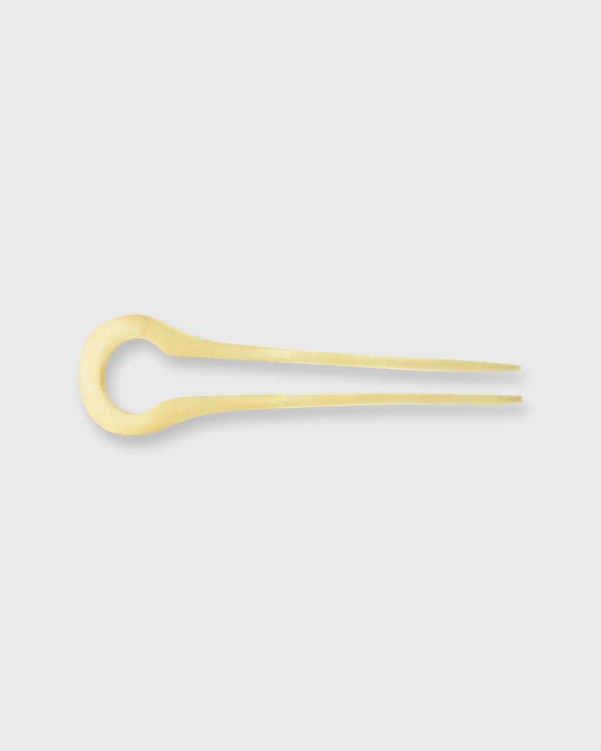 Modern Hair Hook In Brass 1
