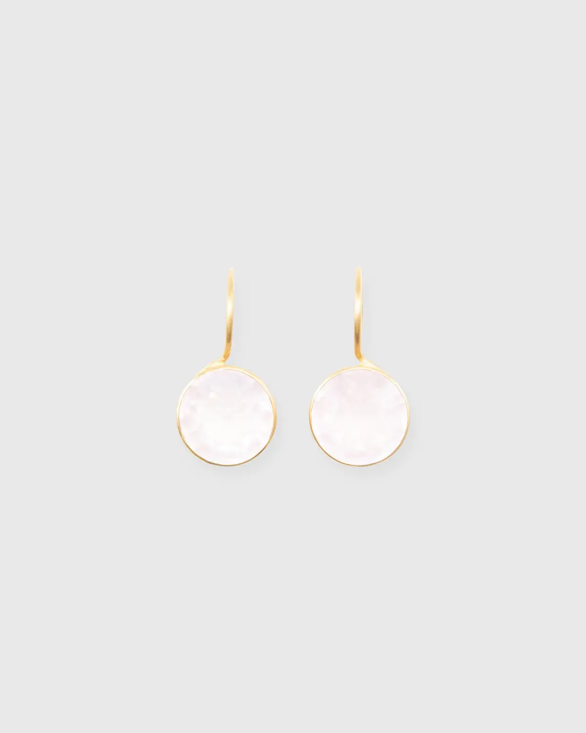 Lady Like Earrings In Rose Quartz 1