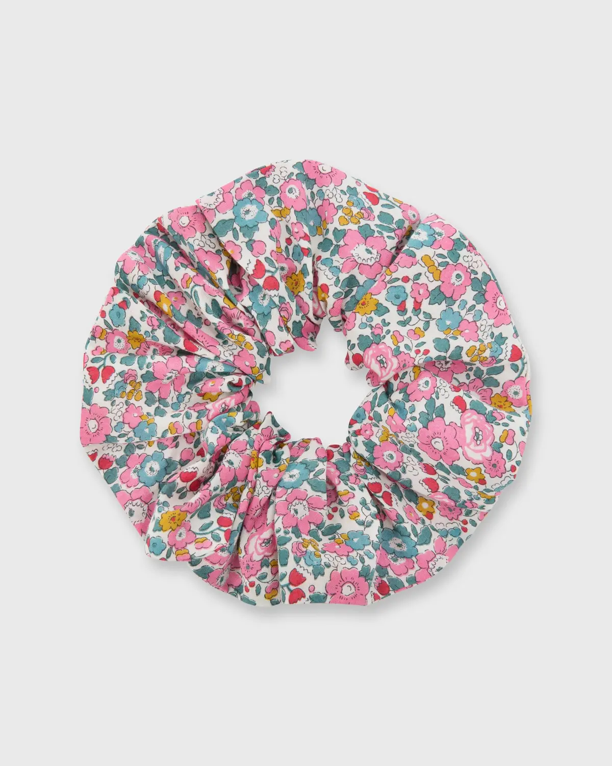 Large Scrunchie In Pink Betsy Ann Liberty Fabric 1