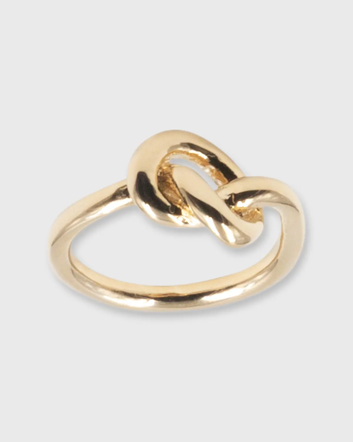Knot Ring In Gold-Plated Brass 1